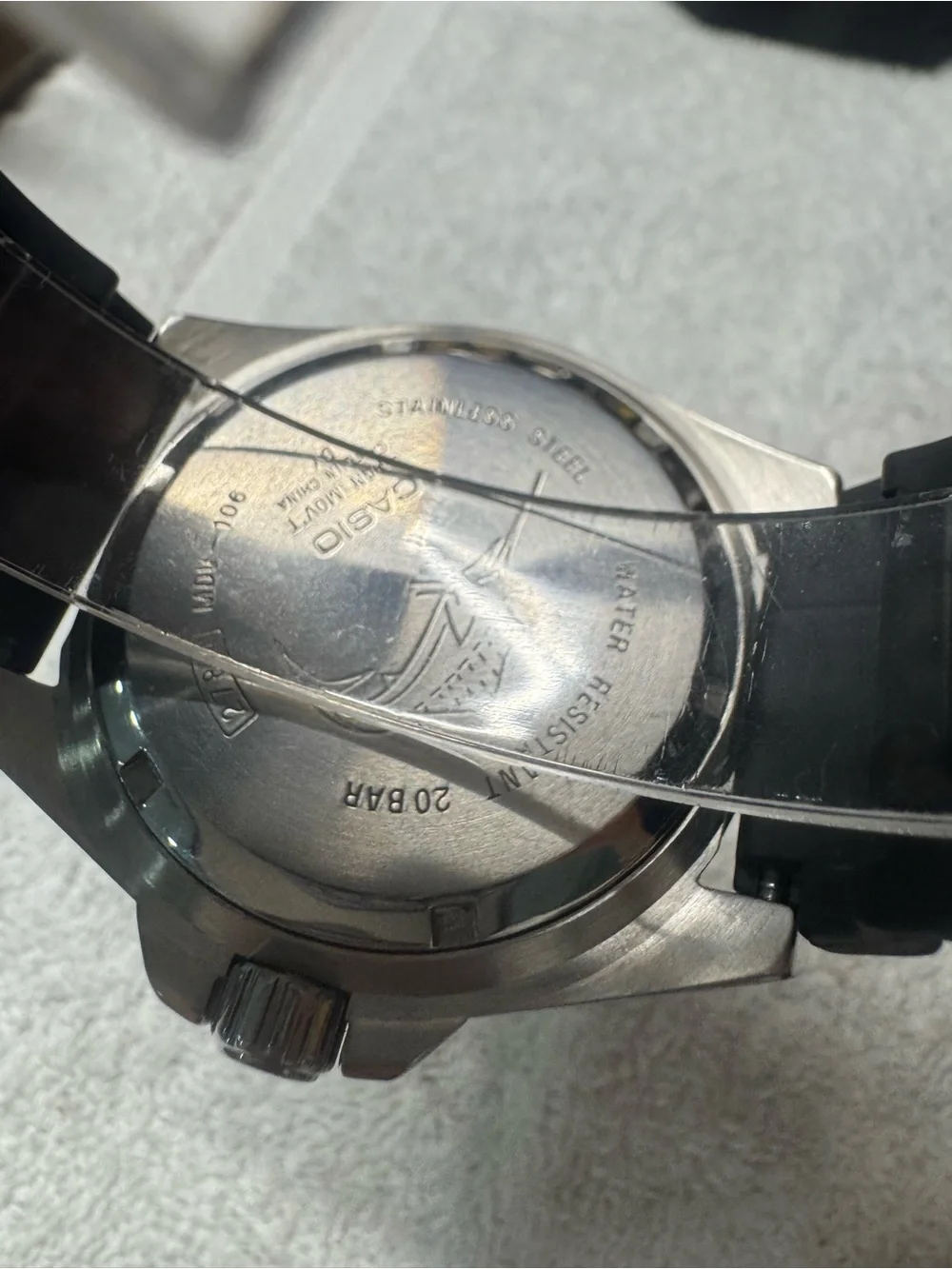 Casio Blue and Black Sport Diver Watch